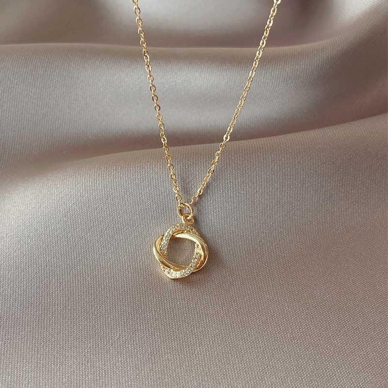 シンプル 知的で品の良い エレガント ネックレス アクセサリー＜ins-2806＞