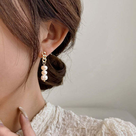 オシャレ度満点 清純甘くて女子力UP 気質溢れる チェーン イアリング アクセサリー＜isf-2782＞