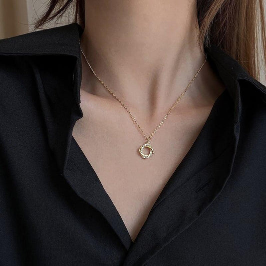 シンプル 知的で品の良い エレガント ネックレス アクセサリー＜isf-2806＞